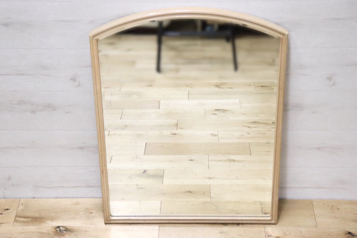 GMET380G○壁掛けミラー ウォールミラー 鏡 姿見 シンプルモダン 木製フレーム 大型ミラー オーク材 US クラシック 検)ドレクセル DREXEL