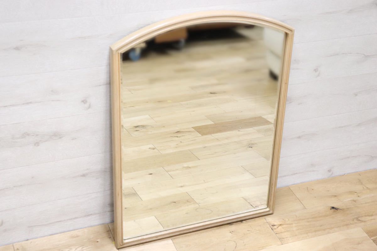 GMET380G○壁掛けミラー ウォールミラー 鏡 姿見 シンプルモダン 木製フレーム 大型ミラー オーク材 US クラシック 検)ドレクセル DREXEL