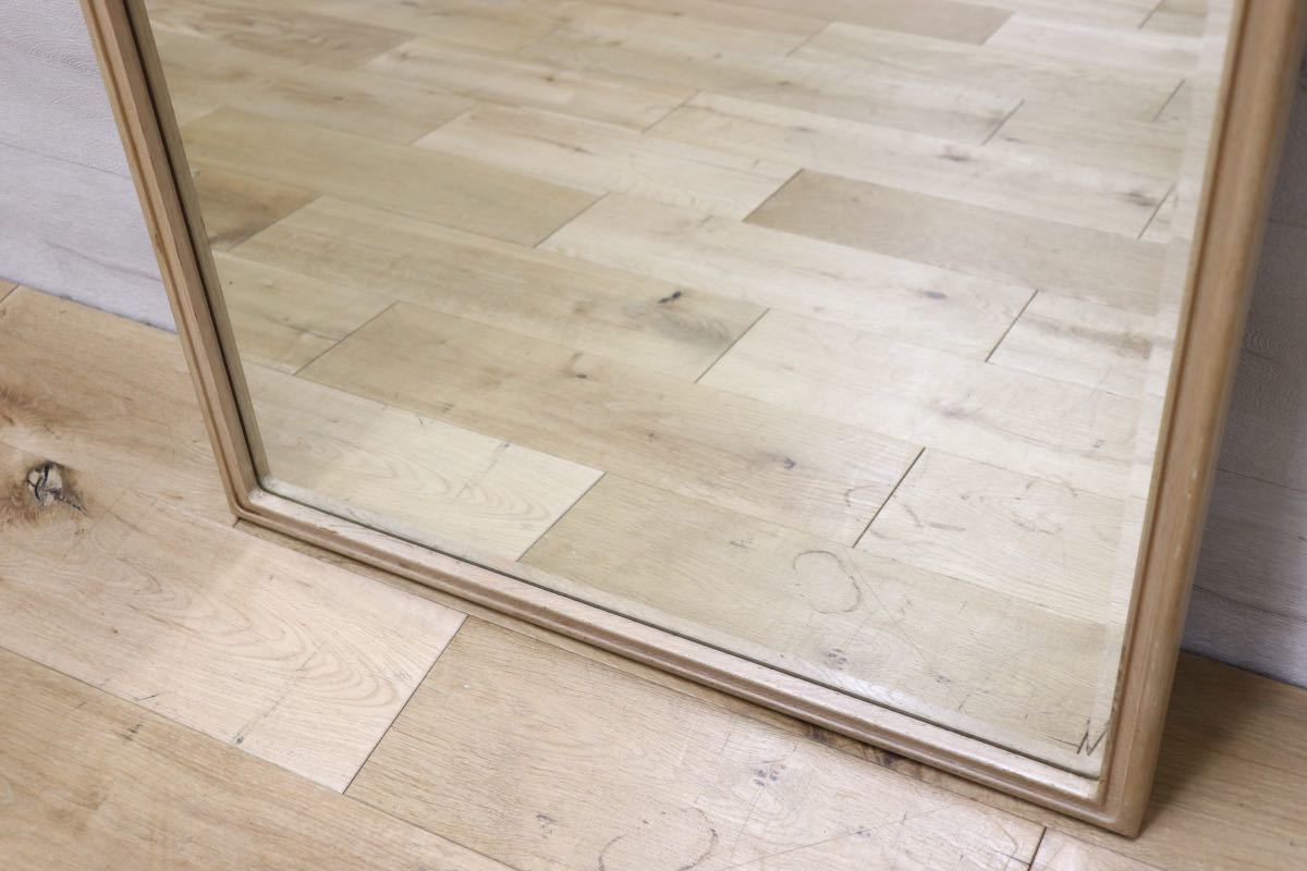 GMET380G○壁掛けミラー ウォールミラー 鏡 姿見 シンプルモダン 木製フレーム 大型ミラー オーク材 US クラシック 検)ドレクセル DREXEL