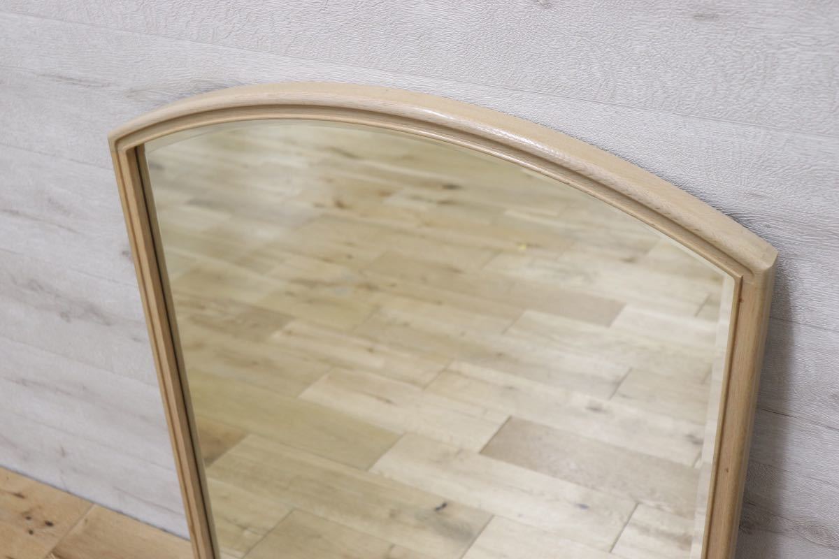 GMET380G○壁掛けミラー ウォールミラー 鏡 姿見 シンプルモダン 木製フレーム 大型ミラー オーク材 US クラシック 検)ドレクセル DREXEL