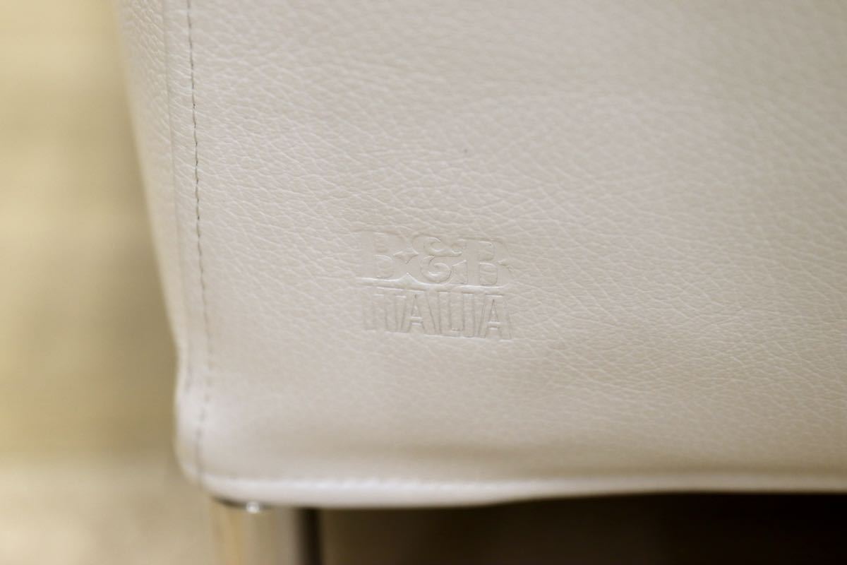 GMFO2○B&B ITALIA HARRY ハリー 3人掛けソファ トリプルソファ 白総革 定価187〜234万 Antonio Citterio アントニオ・チッテリオ