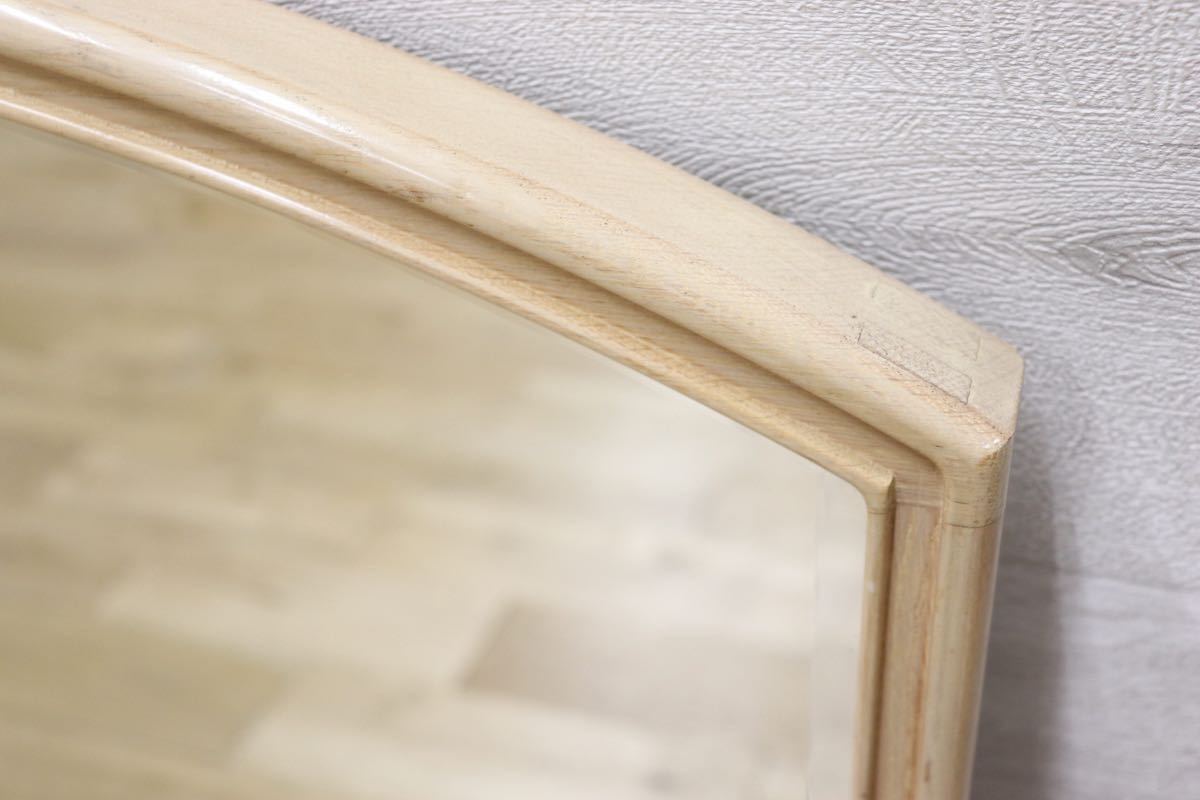 GMET380H○壁掛けミラー ウォールミラー 鏡 姿見 シンプルモダン 木製フレーム 大型ミラー オーク材 US クラシック 検)ドレクセル DREXEL