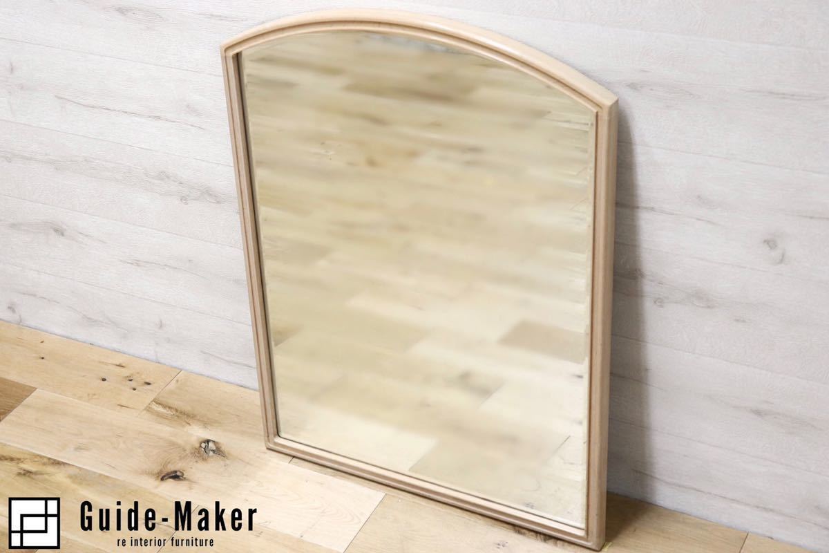 GMET380I○壁掛けミラー ウォールミラー 鏡 姿見 シンプルモダン 木製フレーム 大型ミラー オーク材 US クラシック 検)ドレクセル DREXEL