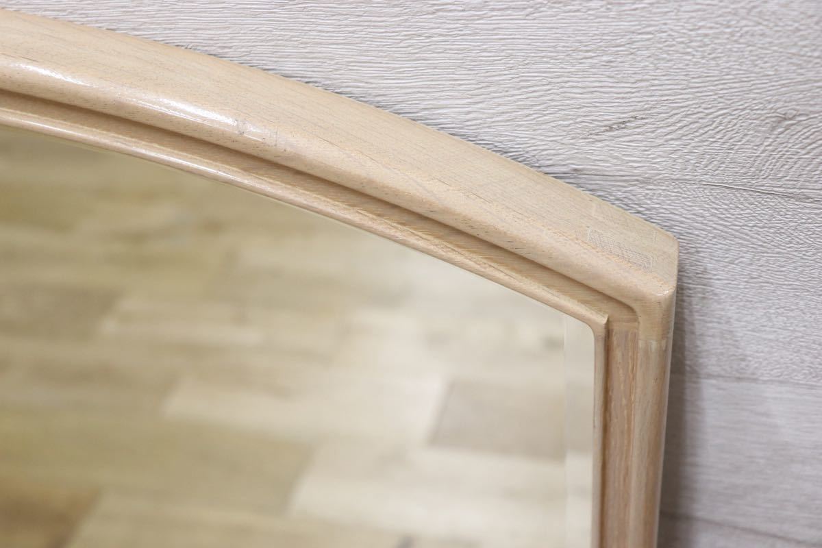 GMET380I○壁掛けミラー ウォールミラー 鏡 姿見 シンプルモダン 木製フレーム 大型ミラー オーク材 US クラシック 検)ドレクセル DREXEL