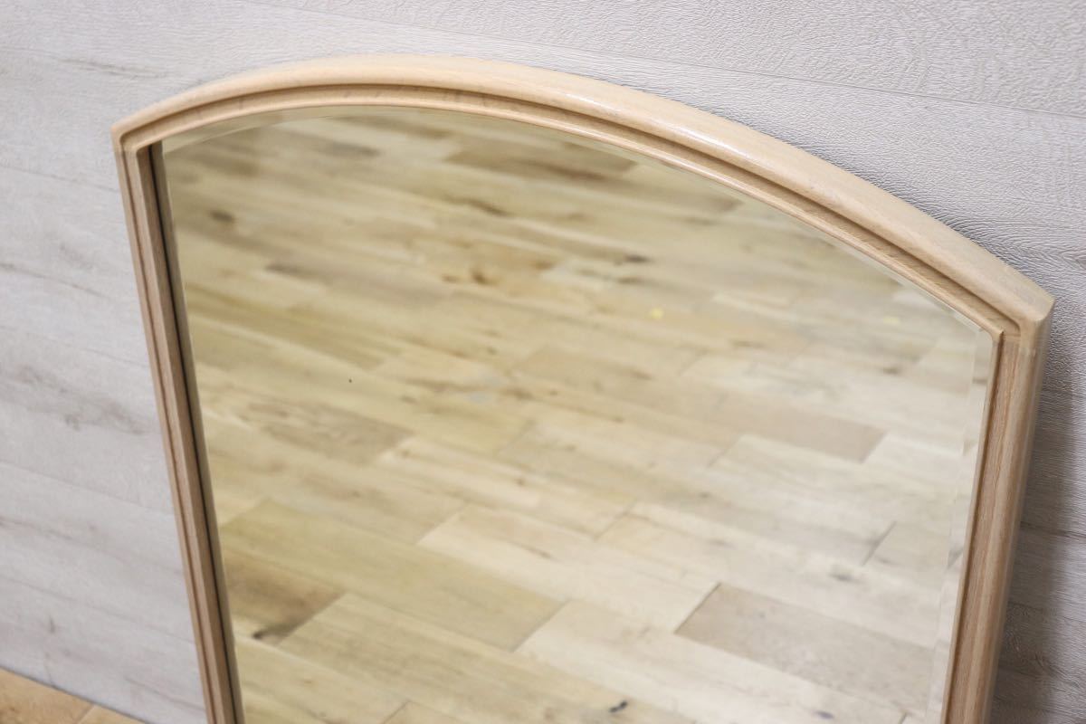 GMET380I○壁掛けミラー ウォールミラー 鏡 姿見 シンプルモダン 木製フレーム 大型ミラー オーク材 US クラシック 検)ドレクセル DREXEL