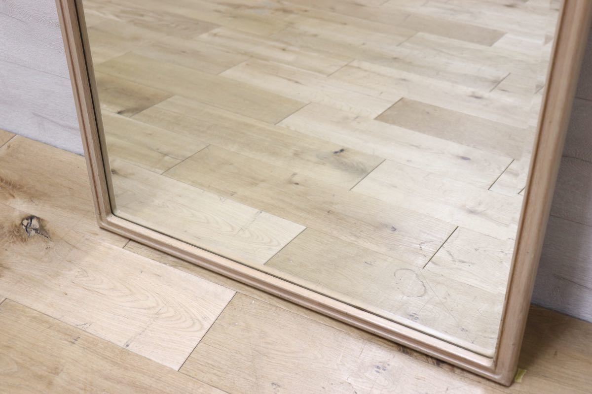 GMET380I○壁掛けミラー ウォールミラー 鏡 姿見 シンプルモダン 木製フレーム 大型ミラー オーク材 US クラシック 検)ドレクセル DREXEL