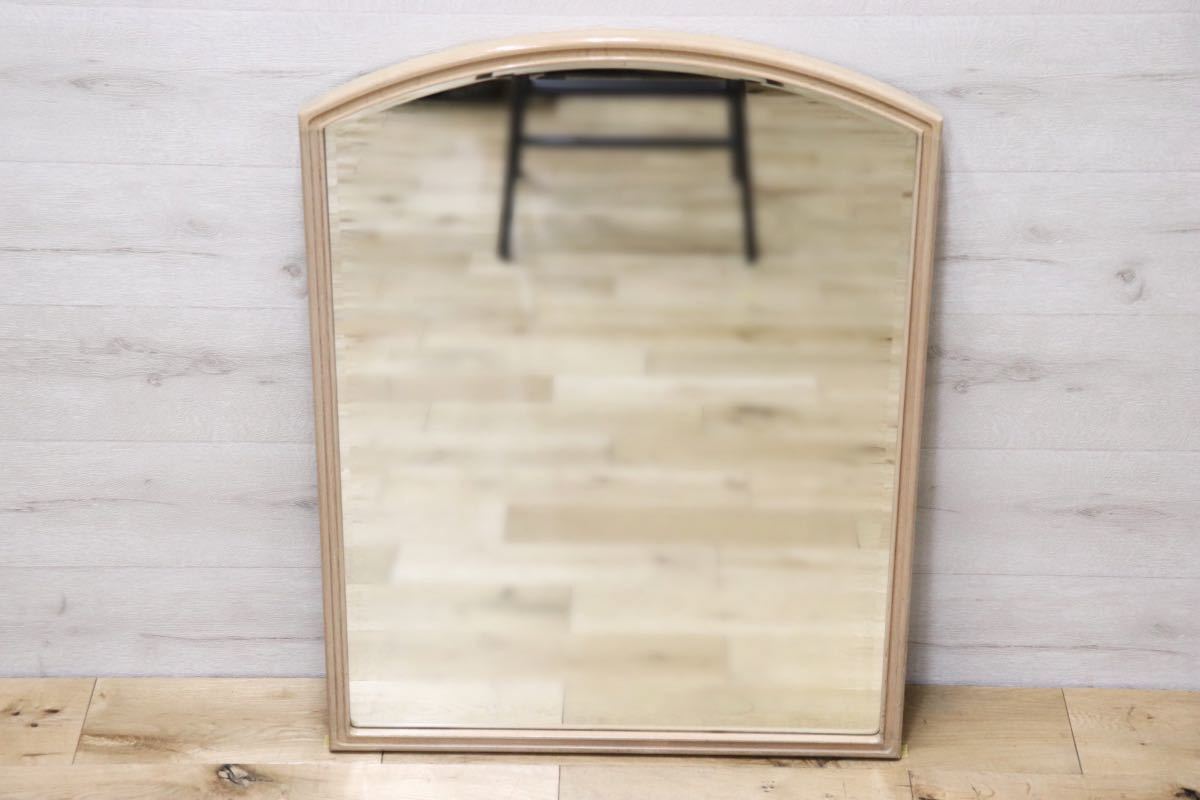 GMET380I○壁掛けミラー ウォールミラー 鏡 姿見 シンプルモダン 木製フレーム 大型ミラー オーク材 US クラシック 検)ドレクセル DREXEL