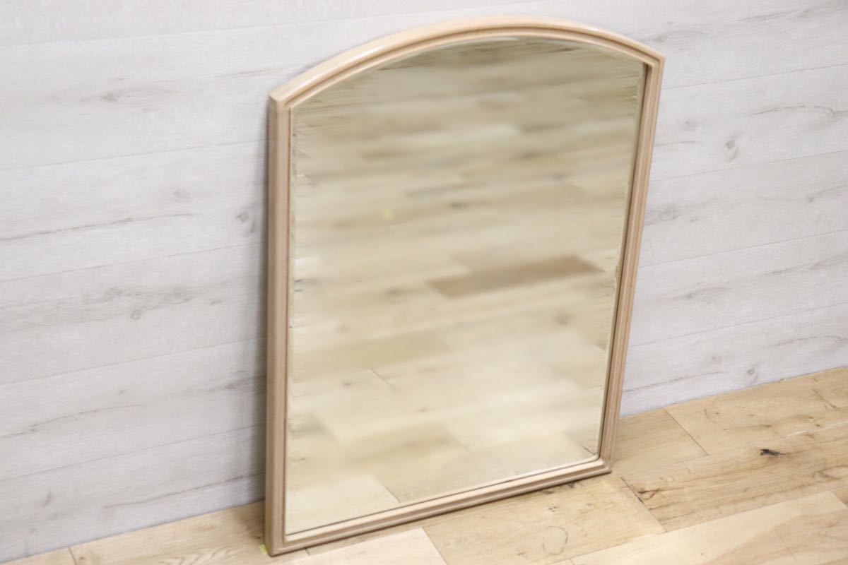 GMET380I○壁掛けミラー ウォールミラー 鏡 姿見 シンプルモダン 木製フレーム 大型ミラー オーク材 US クラシック 検)ドレクセル DREXEL