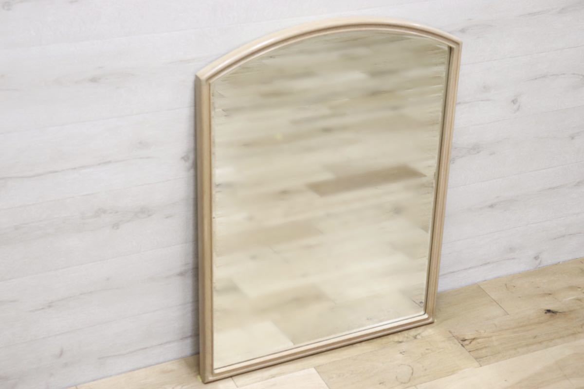 GMET380K○壁掛けミラー ウォールミラー 鏡 姿見 シンプルモダン 木製フレーム 大型ミラー オーク材 US クラシック 検)ドレクセル DREXEL