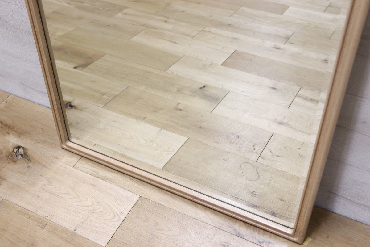 GMET380K○壁掛けミラー ウォールミラー 鏡 姿見 シンプルモダン 木製フレーム 大型ミラー オーク材 US クラシック 検)ドレクセル DREXEL