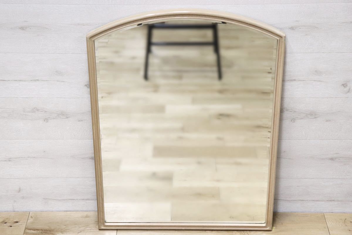 GMET380K○壁掛けミラー ウォールミラー 鏡 姿見 シンプルモダン 木製フレーム 大型ミラー オーク材 US クラシック 検)ドレクセル DREXEL