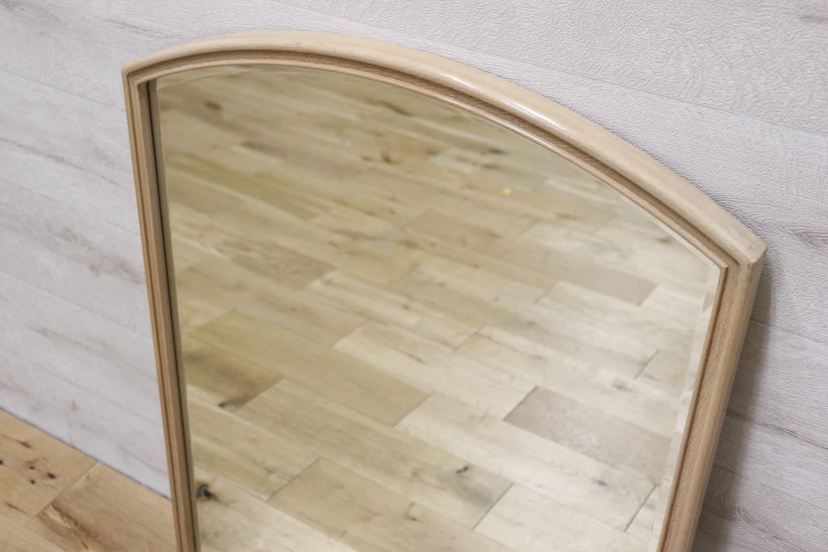 GMET380K○壁掛けミラー ウォールミラー 鏡 姿見 シンプルモダン 木製フレーム 大型ミラー オーク材 US クラシック 検)ドレクセル DREXEL