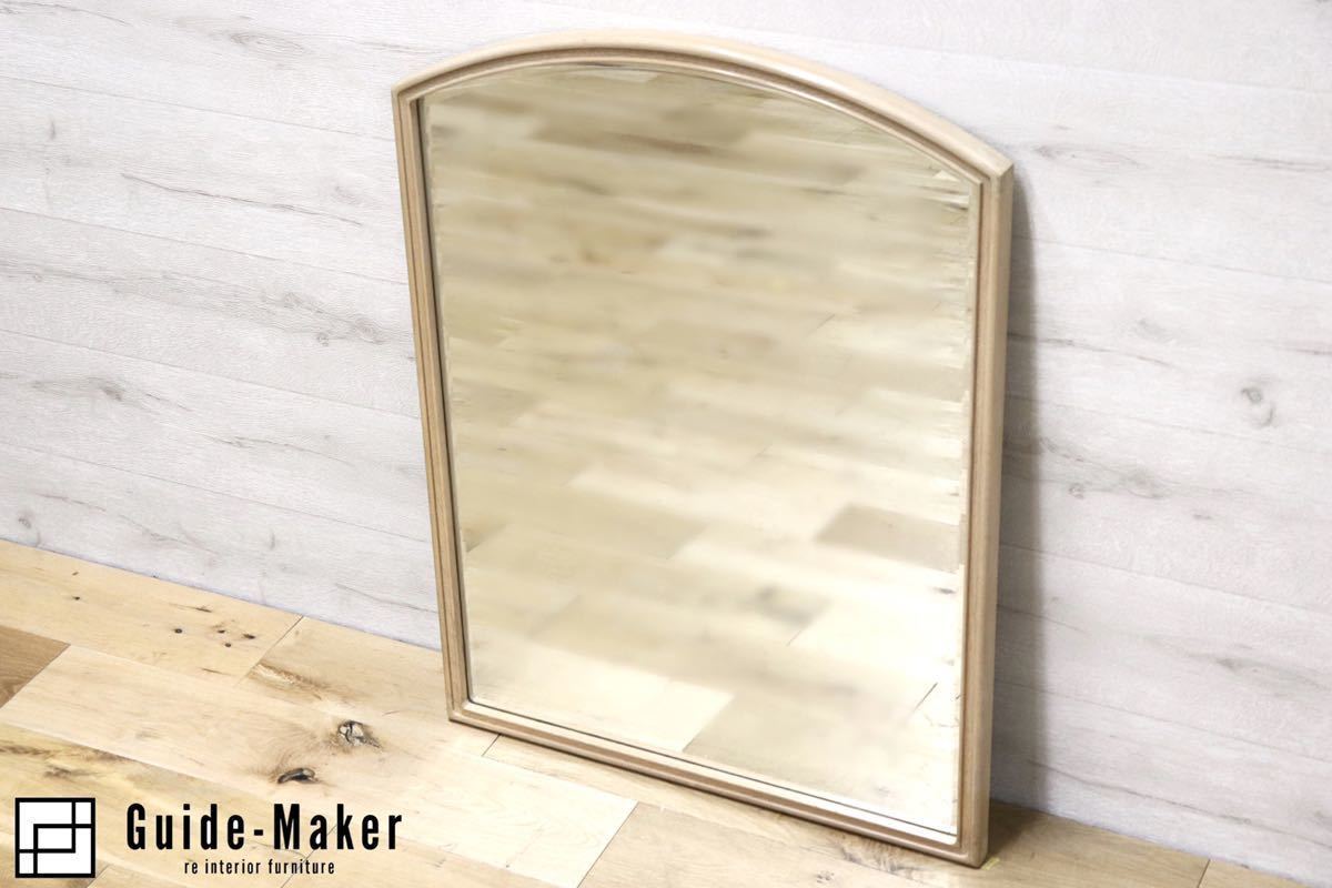 GMET380K○壁掛けミラー ウォールミラー 鏡 姿見 シンプルモダン 木製フレーム 大型ミラー オーク材 US クラシック 検)ドレクセル DREXEL