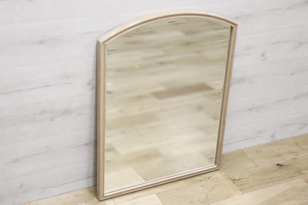 GMET380L○壁掛けミラー ウォールミラー 鏡 姿見 シンプルモダン 木製フレーム 大型ミラー オーク材 US クラシック 検)ドレクセル DREXEL