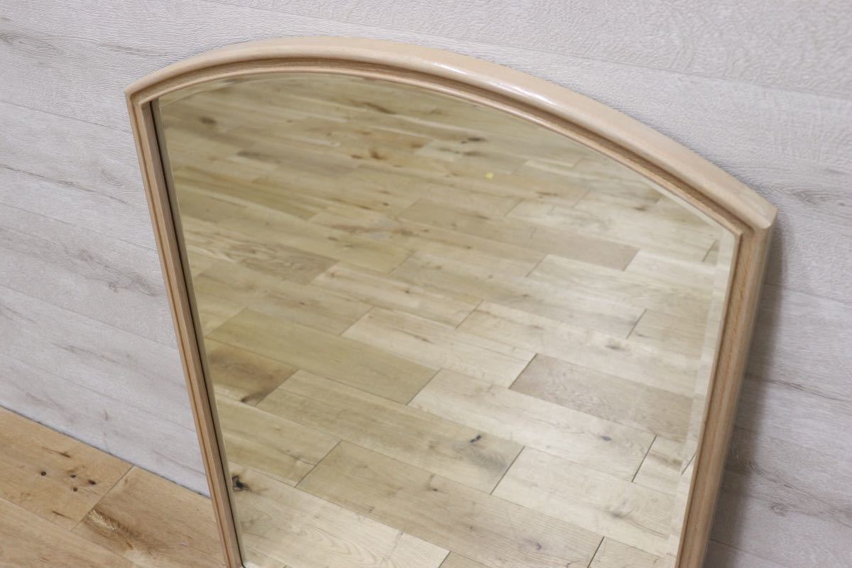 GMET380L○壁掛けミラー ウォールミラー 鏡 姿見 シンプルモダン 木製フレーム 大型ミラー オーク材 US クラシック 検)ドレクセル DREXEL