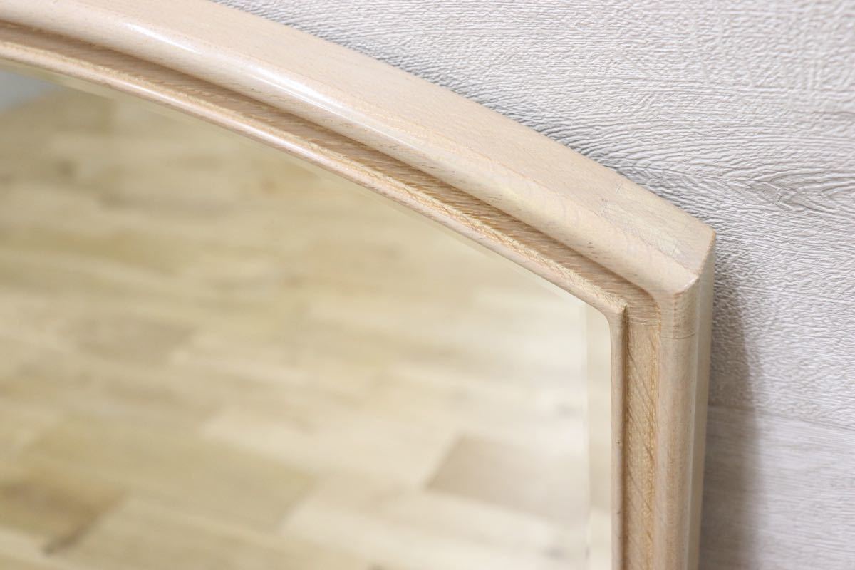 GMET380L○壁掛けミラー ウォールミラー 鏡 姿見 シンプルモダン 木製フレーム 大型ミラー オーク材 US クラシック 検)ドレクセル DREXEL