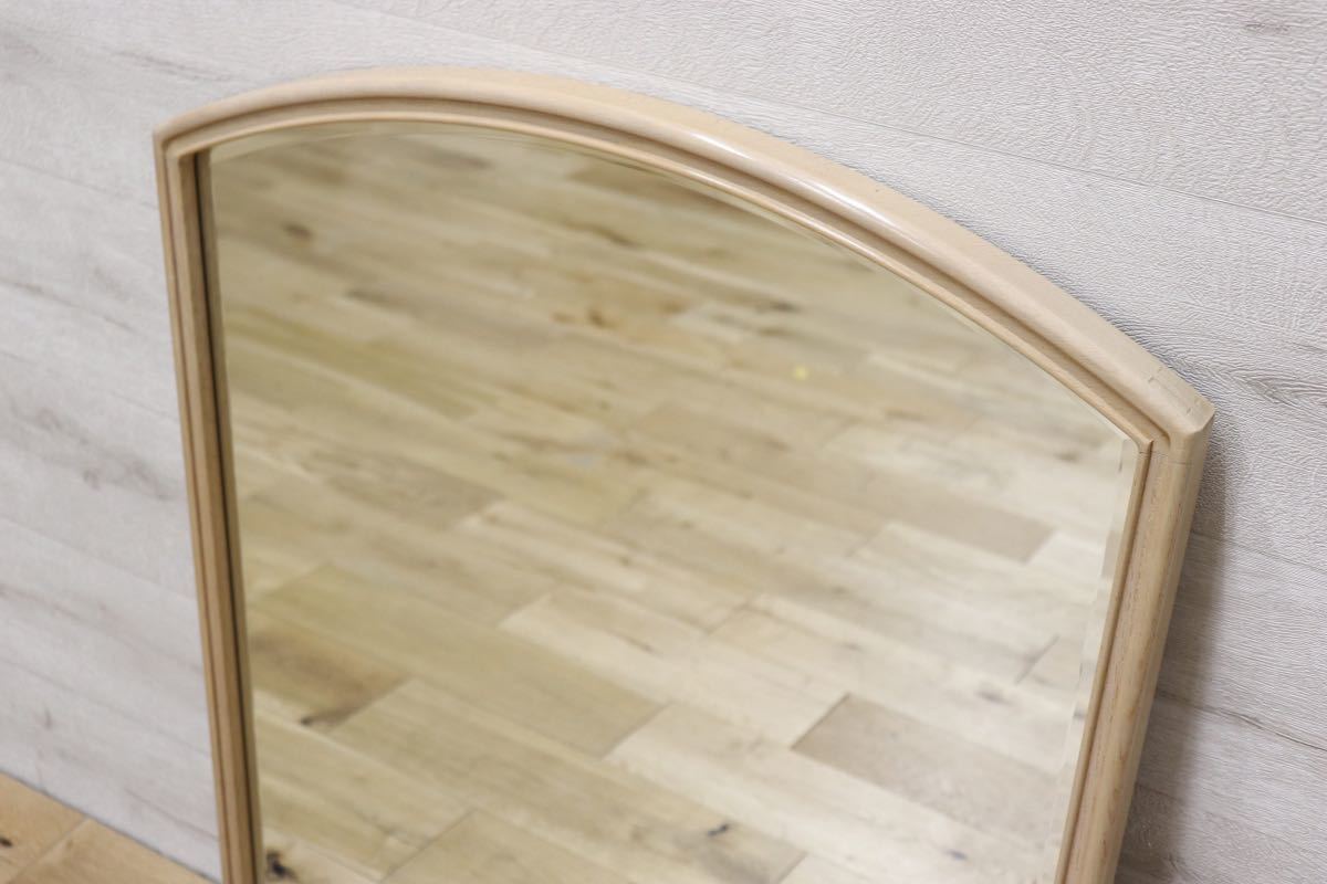 GMET380M○壁掛けミラー ウォールミラー 鏡 姿見 シンプルモダン 木製フレーム 大型ミラー オーク材 US クラシック 検)ドレクセル DREXEL