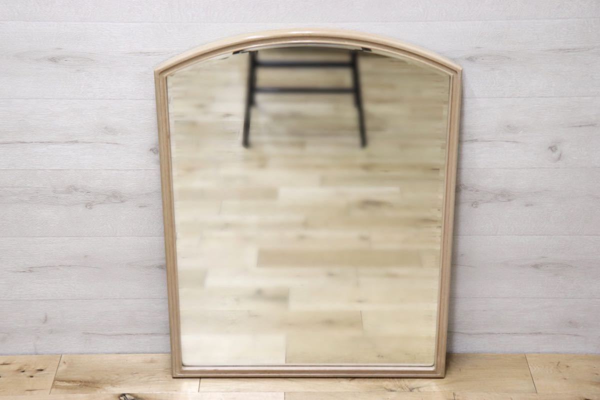 GMET380O○壁掛けミラー ウォールミラー 鏡 姿見 シンプルモダン 木製フレーム 大型ミラー オーク材 US クラシック 検)ドレクセル DREXEL