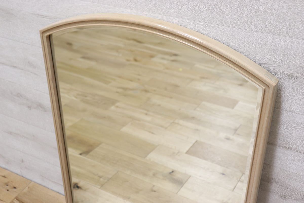 GMET380O○壁掛けミラー ウォールミラー 鏡 姿見 シンプルモダン 木製フレーム 大型ミラー オーク材 US クラシック 検)ドレクセル DREXEL