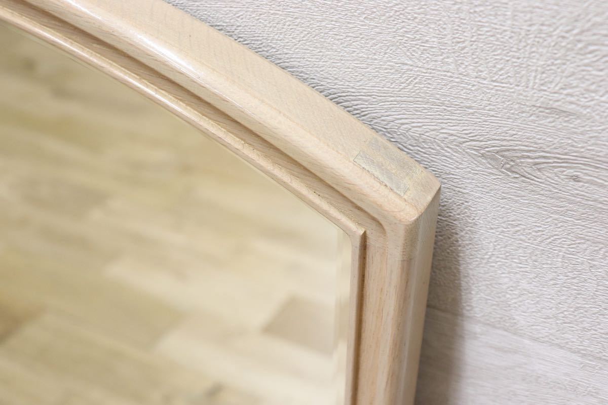 GMET380O○壁掛けミラー ウォールミラー 鏡 姿見 シンプルモダン 木製フレーム 大型ミラー オーク材 US クラシック 検)ドレクセル DREXEL