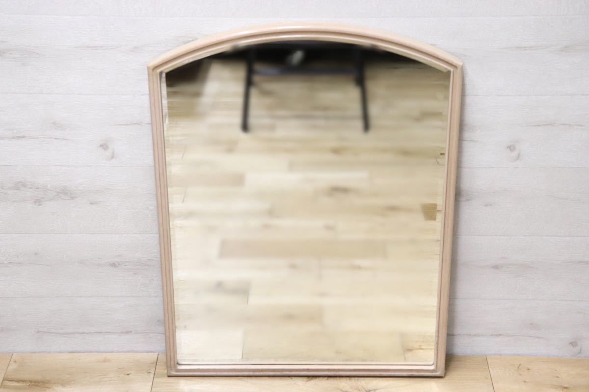 GMET380P○壁掛けミラー ウォールミラー 鏡 姿見 シンプルモダン 木製フレーム 大型ミラー オーク材 US クラシック 検)ドレクセル DREXEL