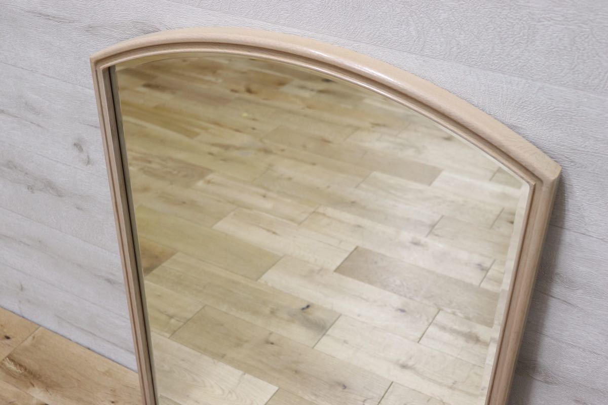 GMET380P○壁掛けミラー ウォールミラー 鏡 姿見 シンプルモダン 木製フレーム 大型ミラー オーク材 US クラシック 検)ドレクセル DREXEL