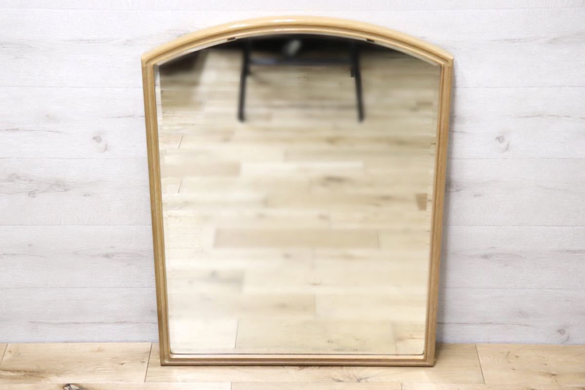 GMET380Q○壁掛けミラー ウォールミラー 鏡 姿見 シンプルモダン 木製フレーム 大型ミラー オーク材 US クラシック 検)ドレクセル DREXEL