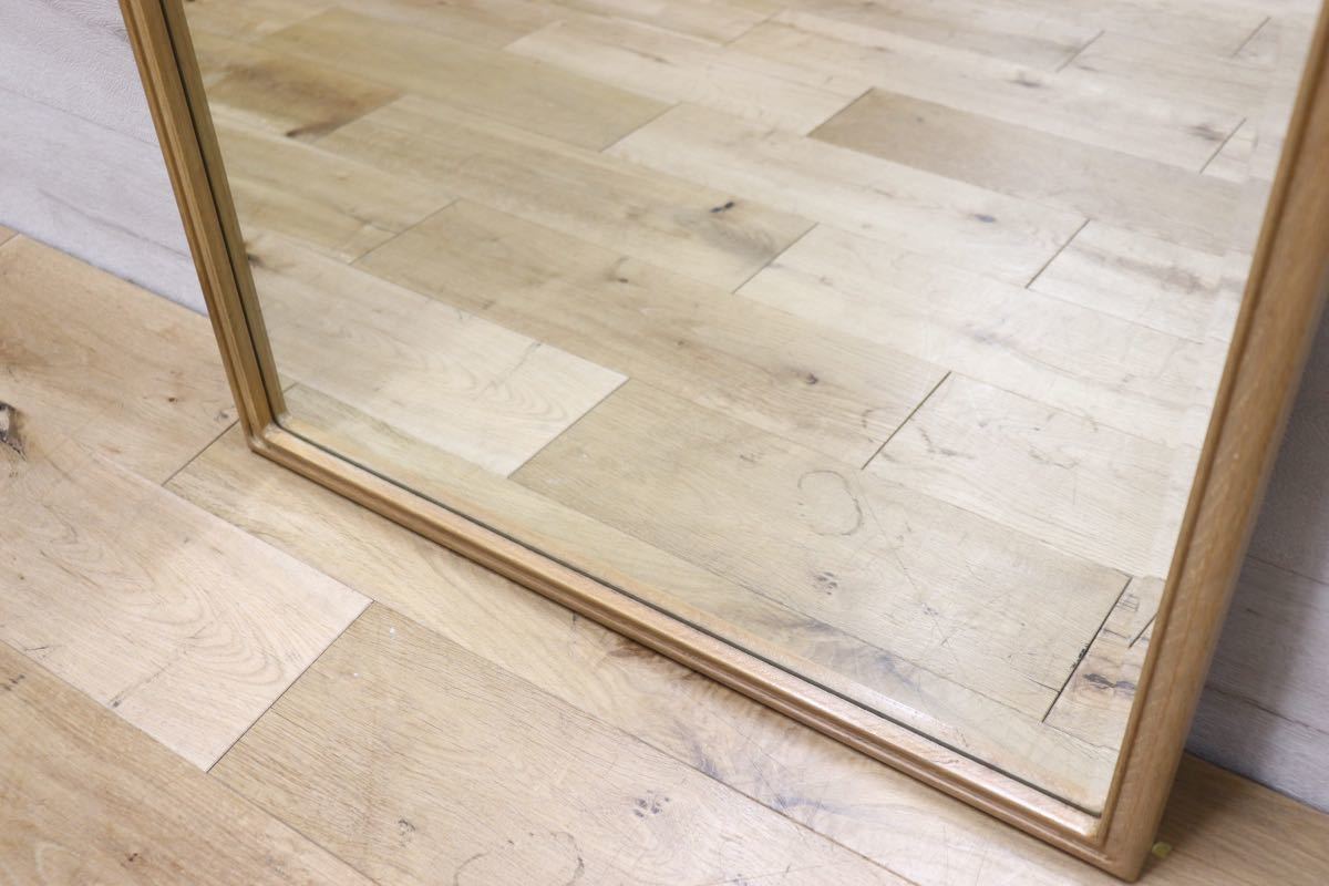 GMET380Q○壁掛けミラー ウォールミラー 鏡 姿見 シンプルモダン 木製フレーム 大型ミラー オーク材 US クラシック 検)ドレクセル DREXEL