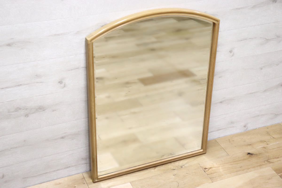 GMET380Q○壁掛けミラー ウォールミラー 鏡 姿見 シンプルモダン 木製フレーム 大型ミラー オーク材 US クラシック 検)ドレクセル DREXEL