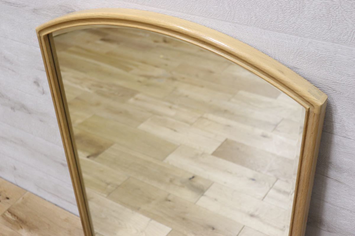 GMET380Q○壁掛けミラー ウォールミラー 鏡 姿見 シンプルモダン 木製フレーム 大型ミラー オーク材 US クラシック 検)ドレクセル DREXEL