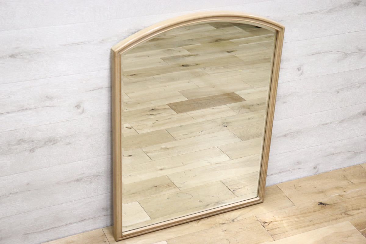 GMET380S○壁掛けミラー ウォールミラー 鏡 姿見 シンプルモダン 木製フレーム 大型ミラー オーク材 US クラシック 検)ドレクセル DREXEL