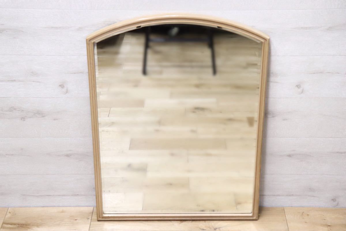 GMET380S○壁掛けミラー ウォールミラー 鏡 姿見 シンプルモダン 木製フレーム 大型ミラー オーク材 US クラシック 検)ドレクセル DREXEL