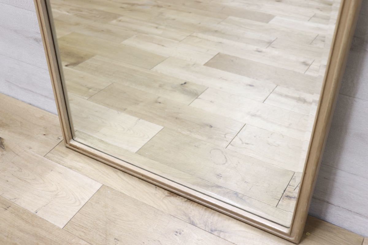 GMET380S○壁掛けミラー ウォールミラー 鏡 姿見 シンプルモダン 木製フレーム 大型ミラー オーク材 US クラシック 検)ドレクセル DREXEL