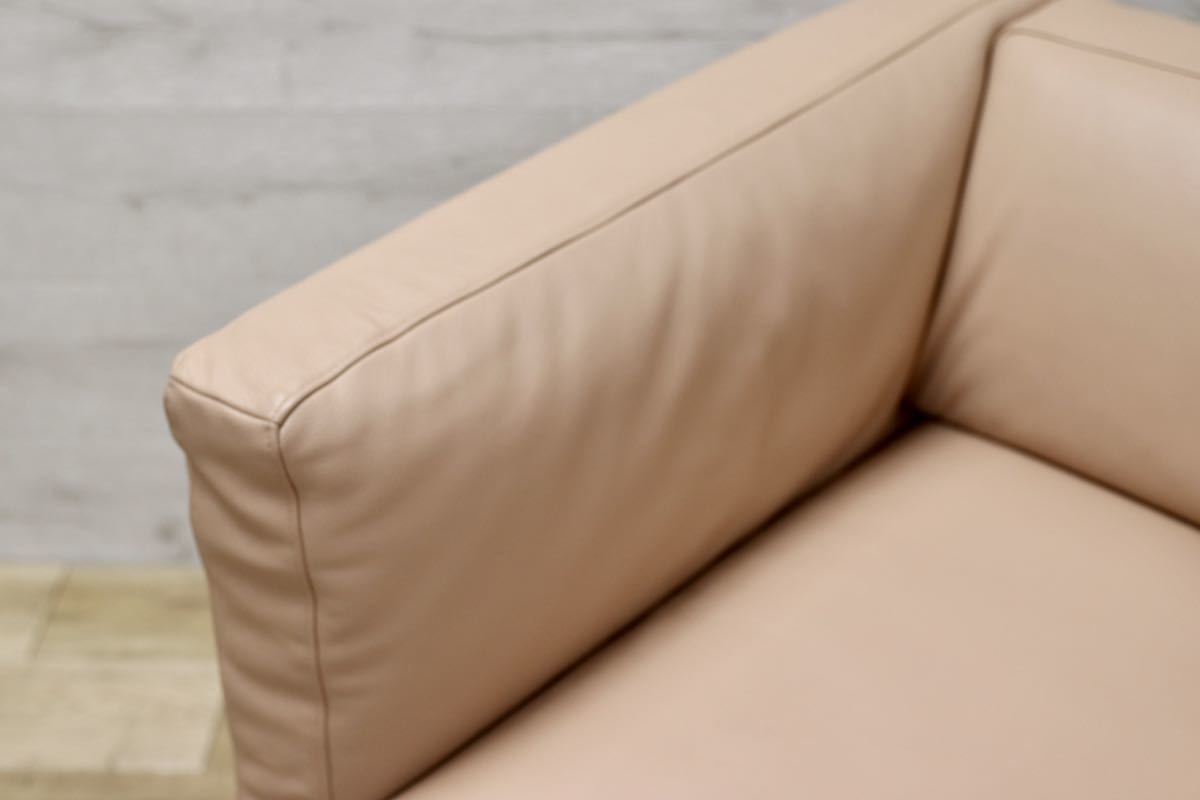 GMFO4○Cassina / カッシーナ OTTO CUBEオット キューブ 1人掛けソファ ラウンジチェア シングルソファ 総革 定価82万 展示品