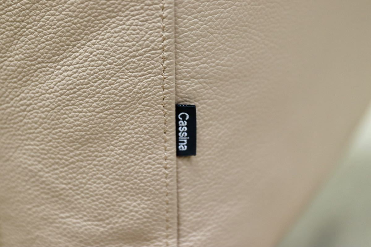 GMFO4○Cassina / カッシーナ OTTO CUBEオット キューブ 1人掛けソファ ラウンジチェア シングルソファ 総革 定価82万 展示品