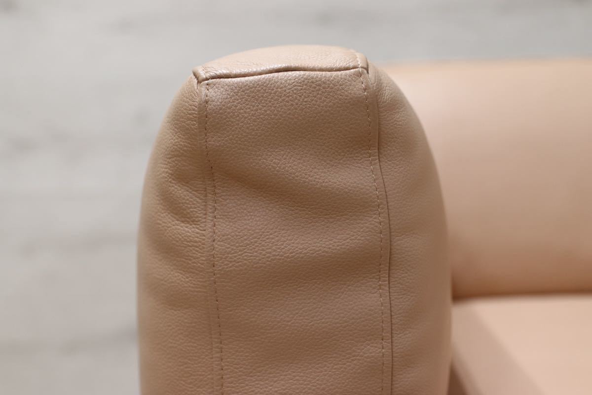 GMFO4○Cassina / カッシーナ OTTO CUBEオット キューブ 1人掛けソファ ラウンジチェア シングルソファ 総革 定価82万 展示品