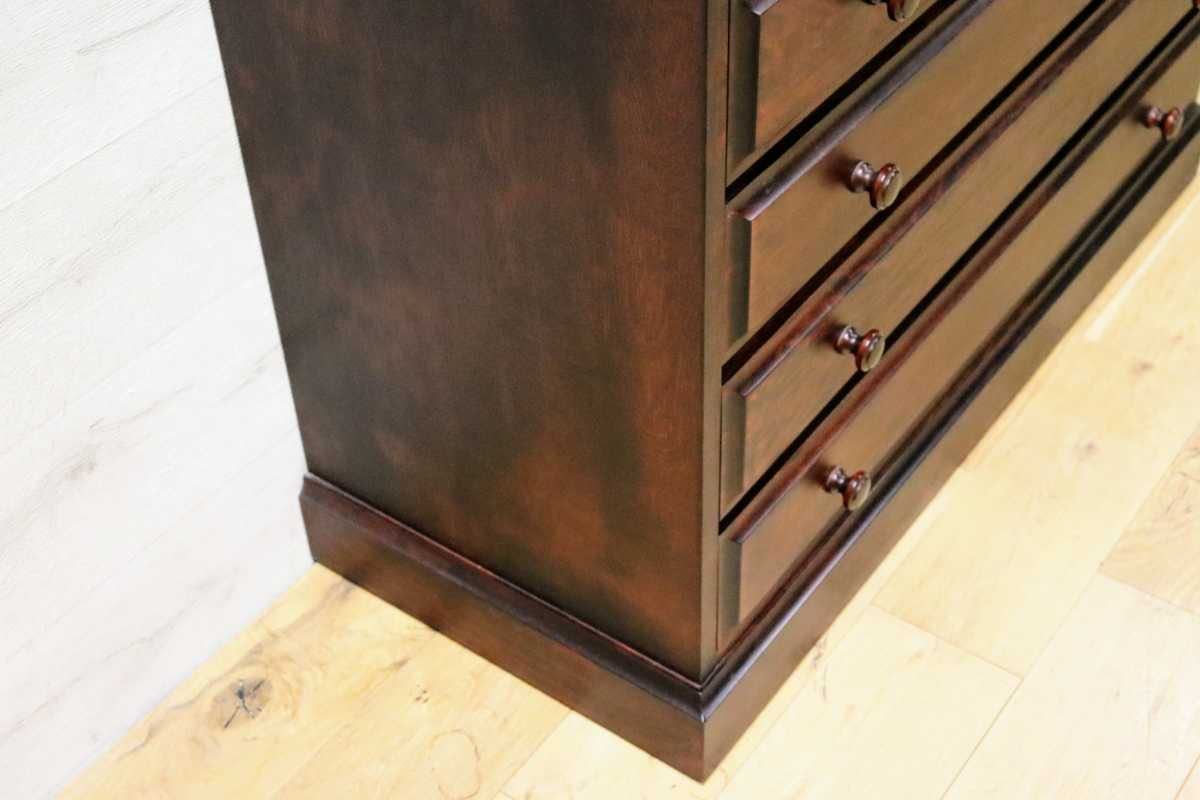 GMFK113○和光 オホーツク 整理タンス 整理箪笥 ハイチェスト チェスト 収納棚 和家具 北海道民芸家具 美品