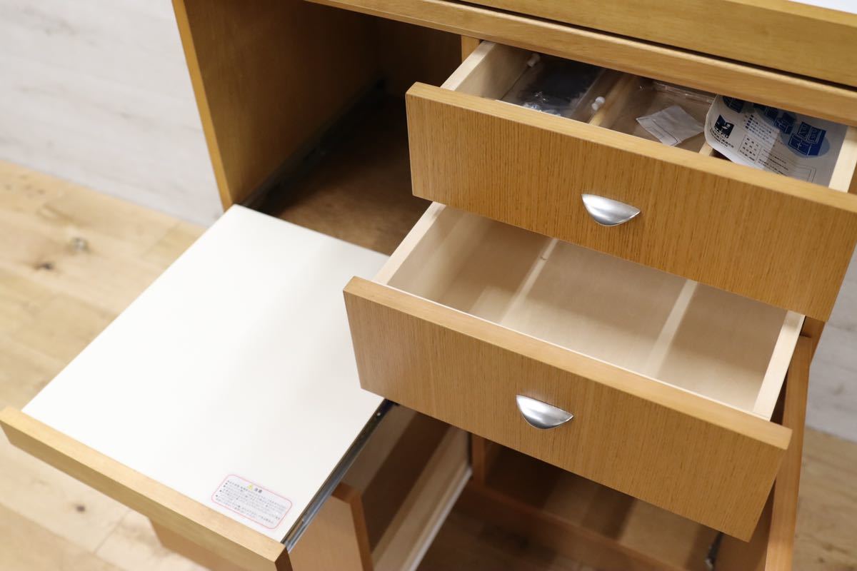 GMEN238○Chitano / チターノ karimoku カリモク 食器棚 レンジボード 水屋棚 キャビネット 木製 ナチュラル