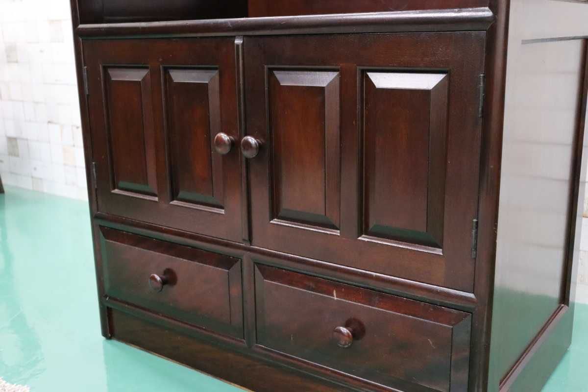 GMFT87○松本民芸家具 希少 TVボード AVボード TV台 オーディオラック リビング収納 民芸家具 伝統工芸 和家具 ミズメザクラ 無垢材