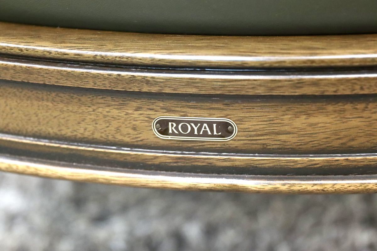 GMFK141C○maruni / マルニ ROYAL ロイヤル シャルル 地中海 1人掛けソファ ラウンジチェア 本革 クラシック 国産家具 定価約43万