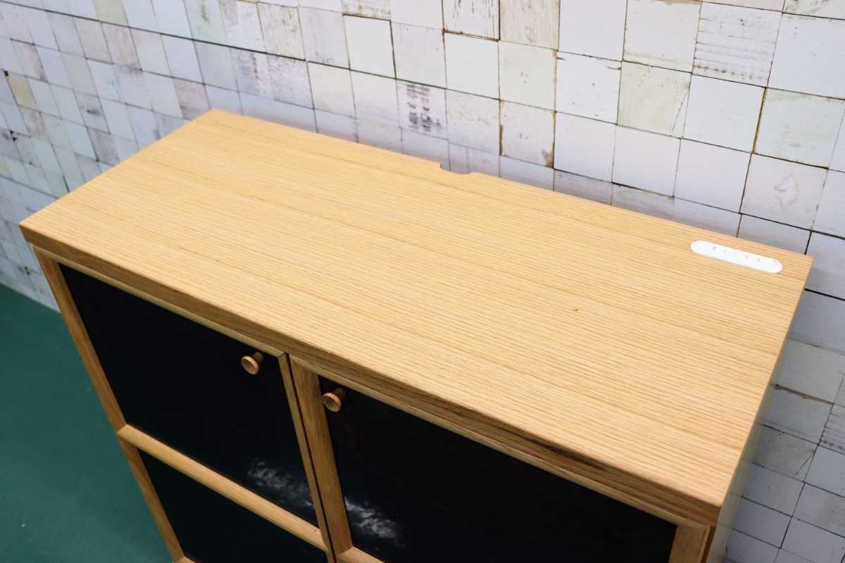 GMFH57○MORITA / モリタインテリア トランク キャビM キャビネット 食器棚 収納棚 レンジ台 ナチュラル オーク材 北欧スタイル