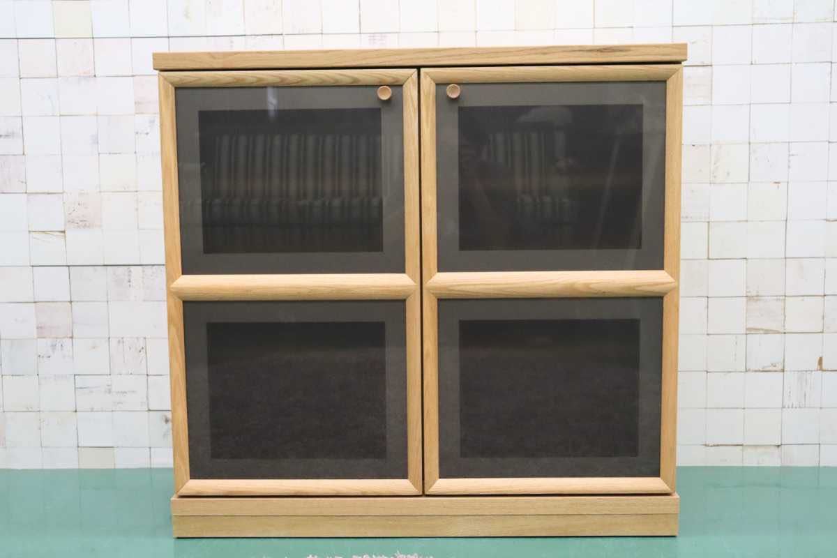 GMFH57○MORITA / モリタインテリア トランク キャビM キャビネット 食器棚 収納棚 レンジ台 ナチュラル オーク材 北欧スタイル