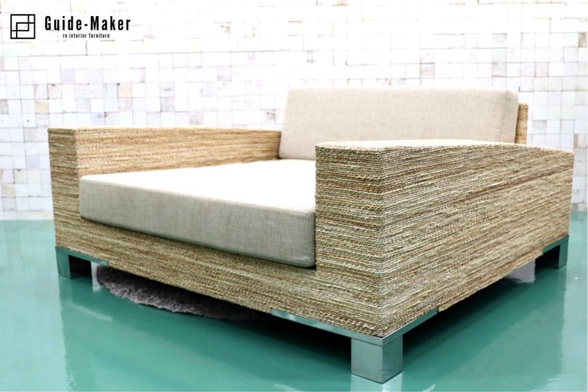 GMFH70○SCANTEAK / スキャンティーク 廃盤 ヴィンテージ デイソファ シングルソファ バナナリーフ 定価約26万