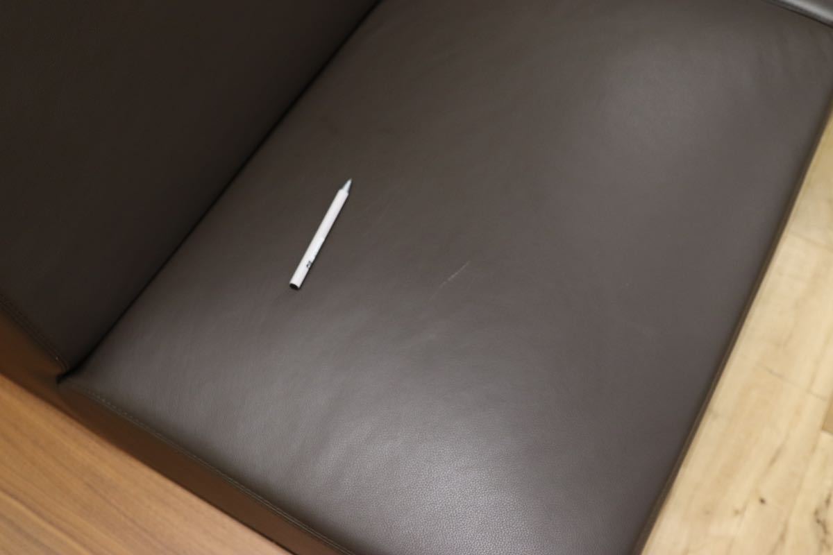 GMFS44○BoConcept / ボーコンセプト 2人掛けワイドソファ ラブソファ システムソファ 本革 ダークブラウン 北欧デンマーク