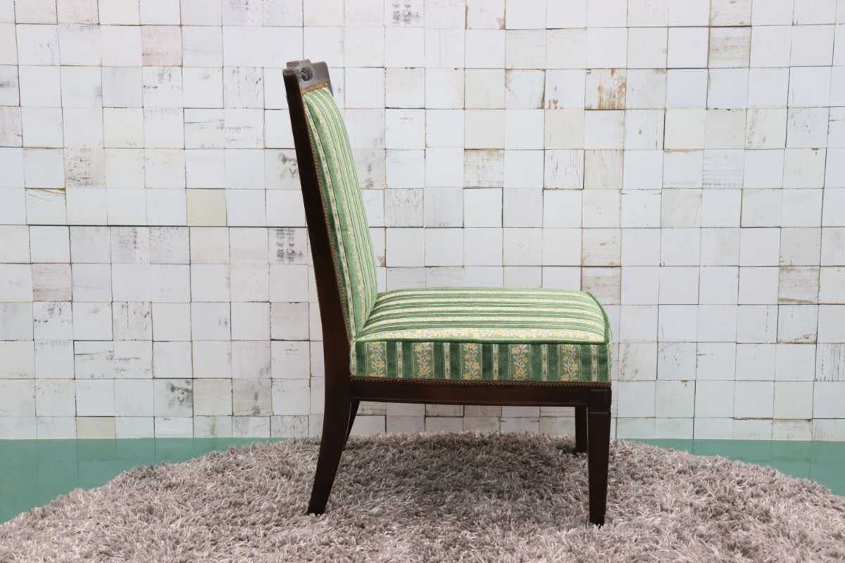 GMFH63○メープル不二屋 ダイニングチェア チェア 椅子 ファブリック ヨーロピアン 神戸洋家具 定価約10万