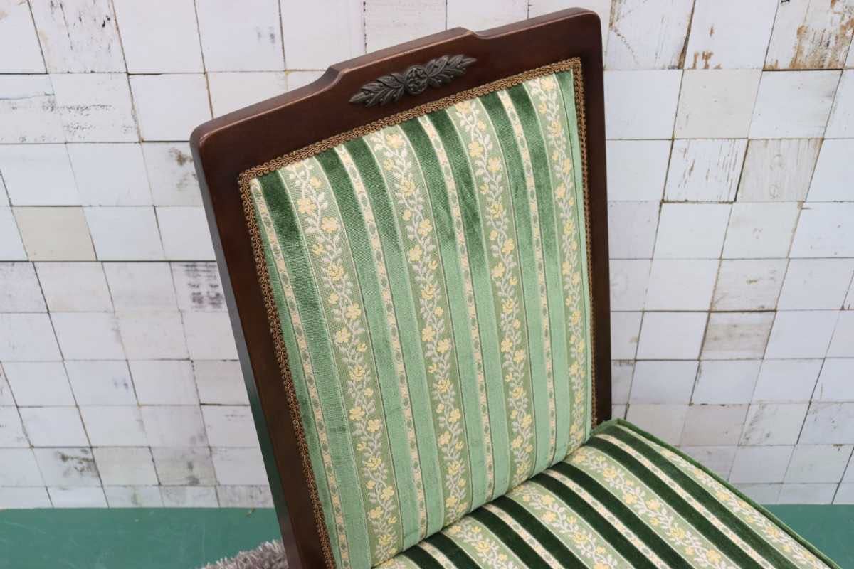 GMFH63○メープル不二屋 ダイニングチェア チェア 椅子 ファブリック ヨーロピアン 神戸洋家具 定価約10万