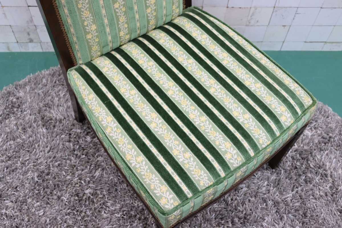 GMFH63○メープル不二屋 ダイニングチェア チェア 椅子 ファブリック ヨーロピアン 神戸洋家具 定価約10万