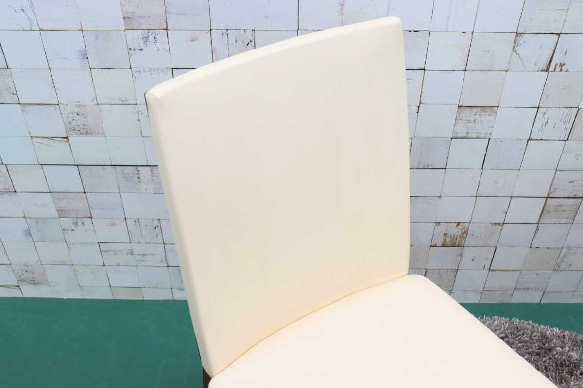 GMFK158A○Skovby / スコービー SM51K ダイニングチェア チェア 椅子 北欧家具 希少 デンマーク レザー クリーム 2脚セット ACTUS
