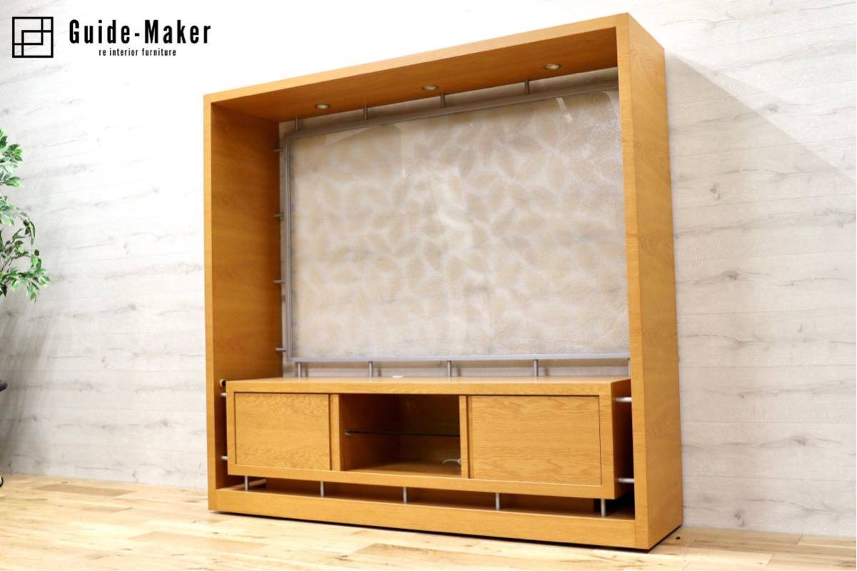 GMFN79○モデルルーム展示品 リビングボード テレビボード TVボード AVボード レッドオーク材