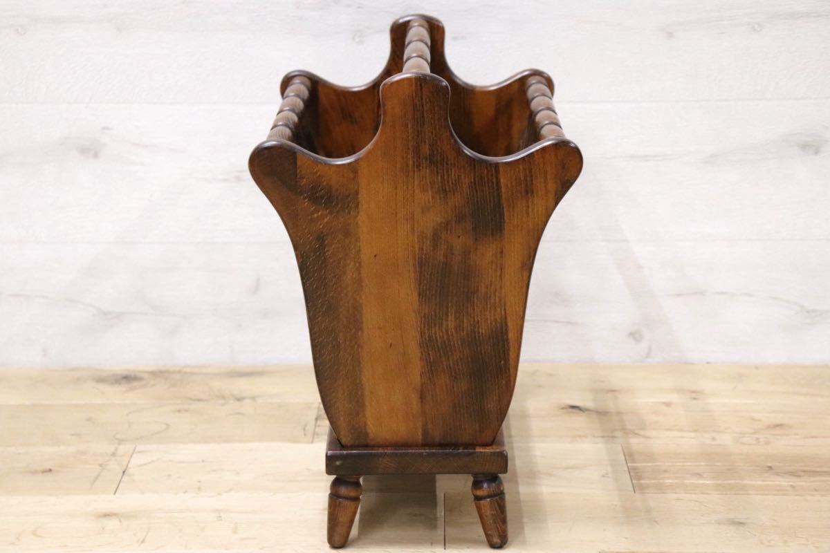 GMFH75I○飛騨産業 / HIDA キツツキ マガジンラック ブックスタンド スリッパラック 木製 雑誌 本 収納